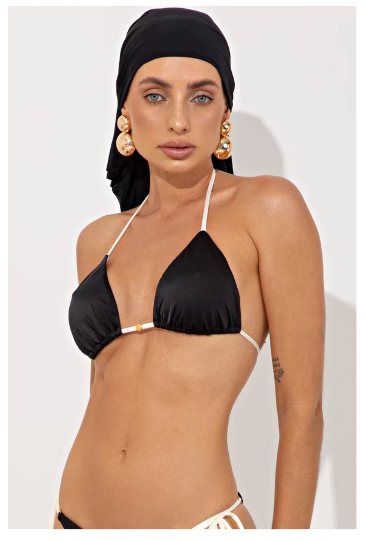 Bikini Black Burity with Off White