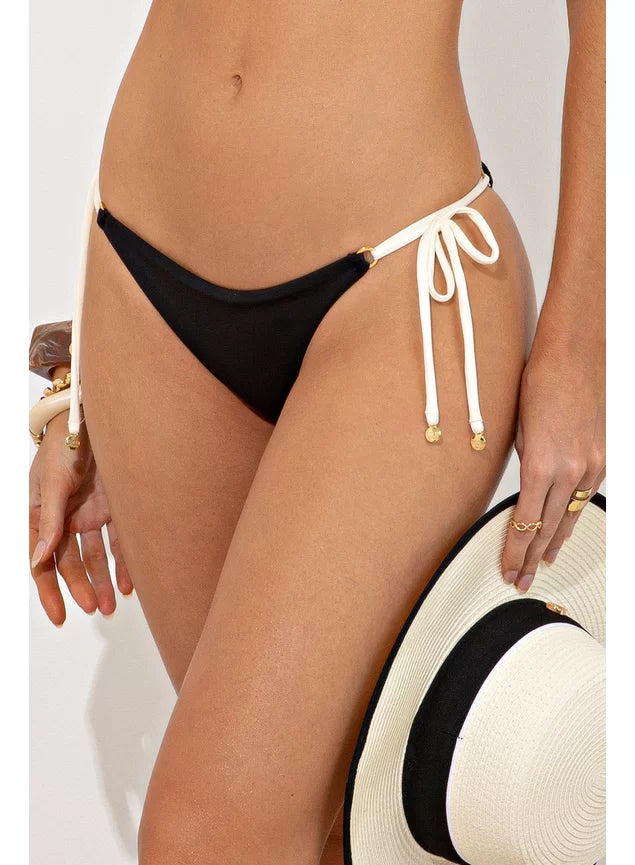 Bikini Black Burity with Off White